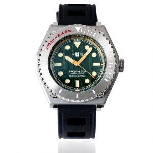 PRODIVE 300  All Steel Version (Green Dial) Diving Automatic Wristwatch